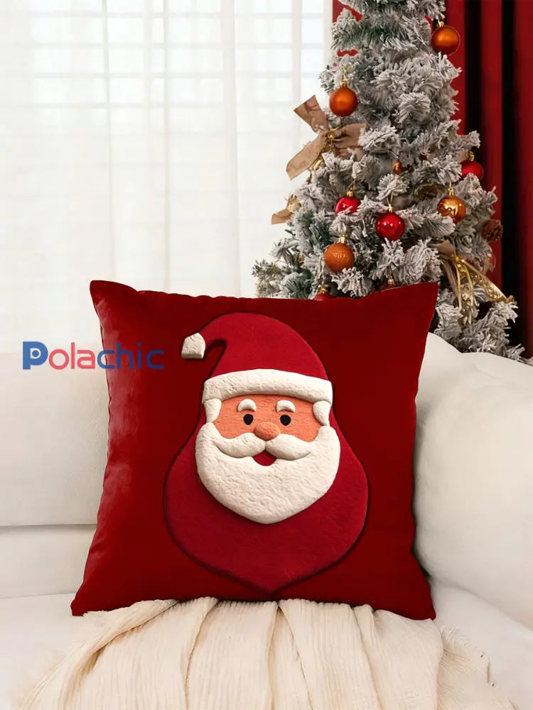 Coussin Père Noël Rouge Rouge / UN