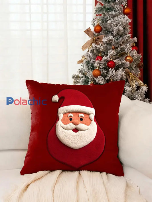 Coussin Père Noël Rouge Rouge / UN