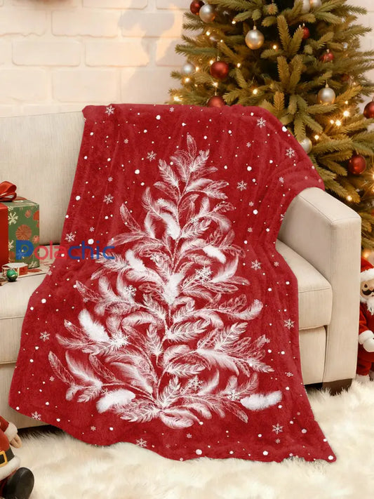 Couverture à motifs de Noël rétro comme image / UN