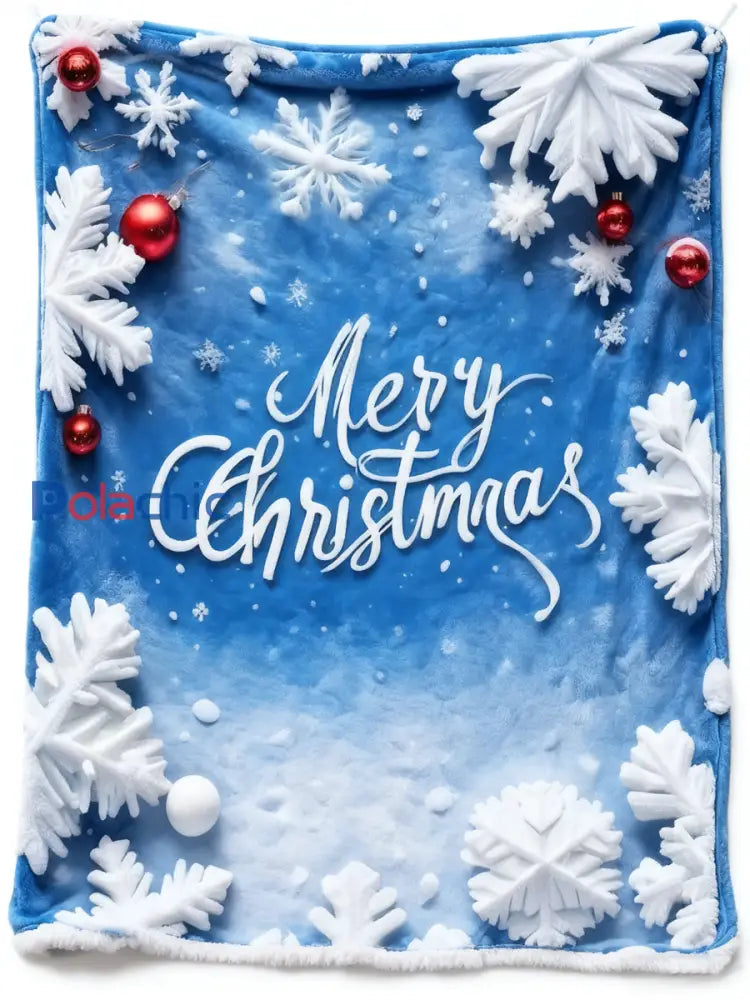Couverture de Noël en flanelle de flocon de neige Multicolore / UN