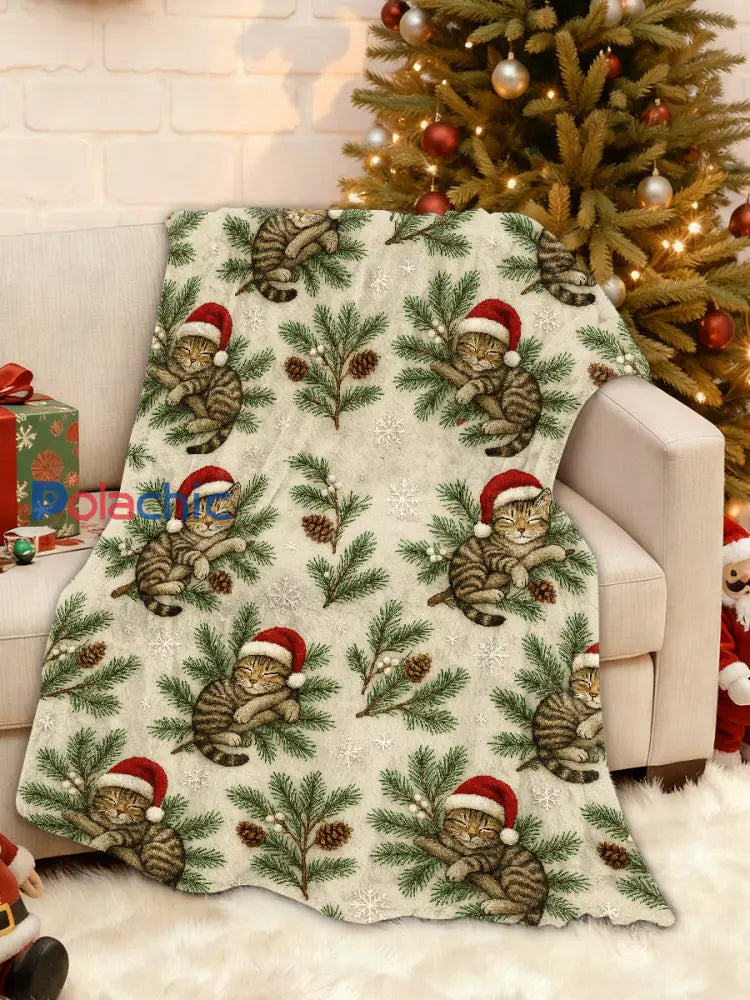 Couverture rétro à motifs de Noël comme image / UN