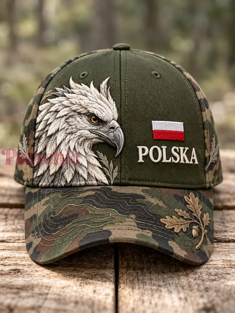 Czapka unisex z motywem kultury wojskowej Polski - A / JEDEN