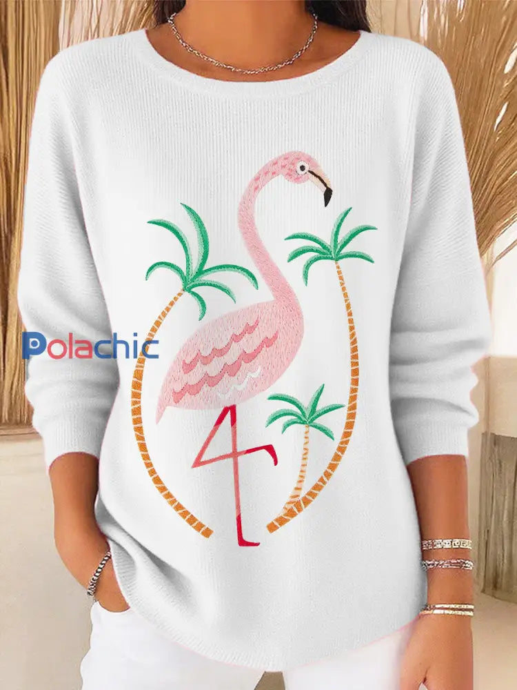 Dames Rétro Animal Floral Art Col en V Décontracté Haut A / XS