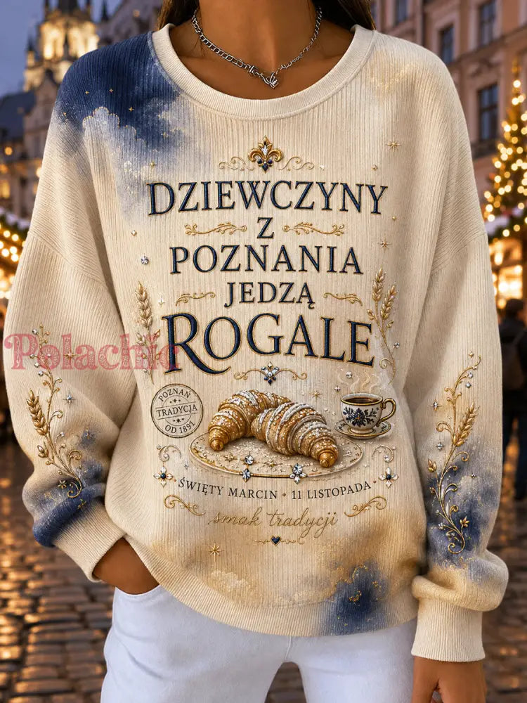 Damska bluza do pieczenia Vintage Poznań Dzień Świętego Marcina - Jak na zdjęciu / S