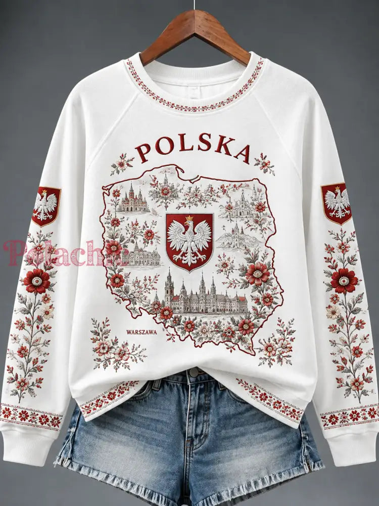 Damska bluza raglan z Polską - A / S