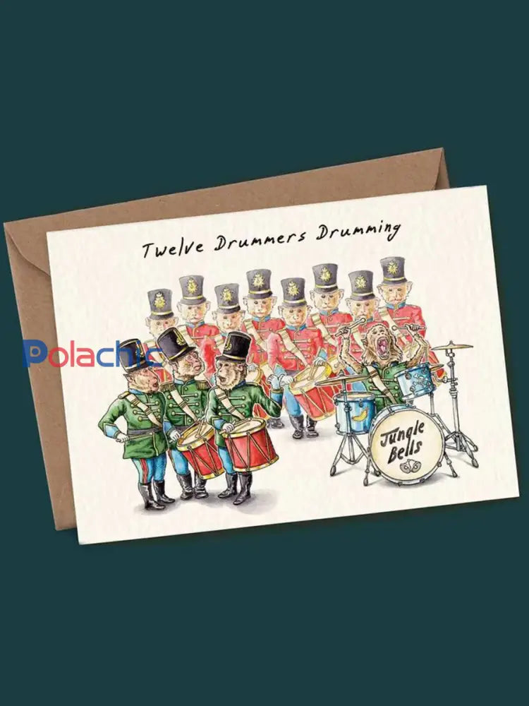 Douze jours d’ensemble de carte de Noël comme image / ONE