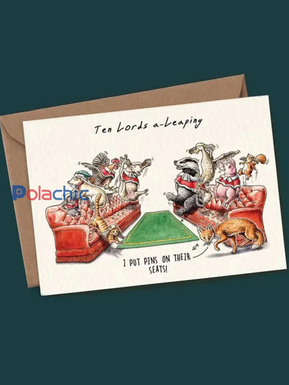 Douze jours d’ensemble de carte de Noël comme image / ONE