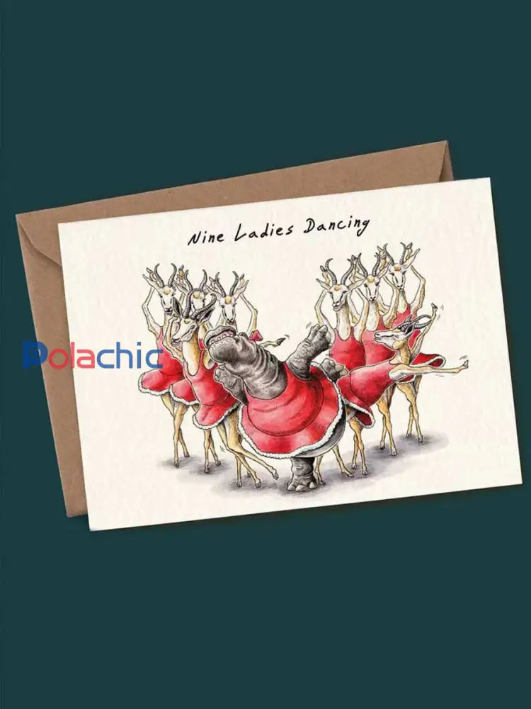 Douze jours d’ensemble de carte de Noël comme image / ONE