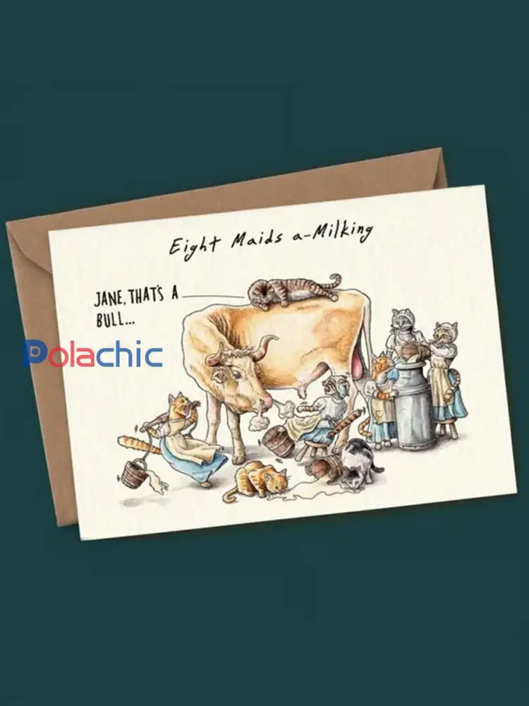 Douze jours d’ensemble de carte de Noël comme image / ONE