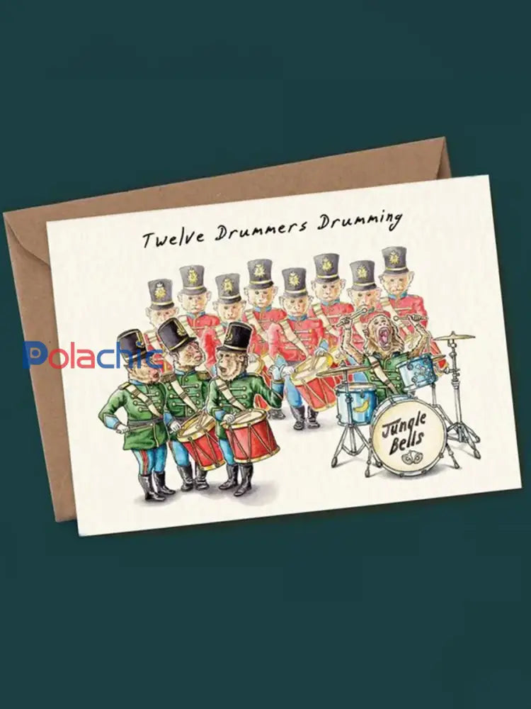 Douze jours d’ensemble de carte de Noël comme image / ONE