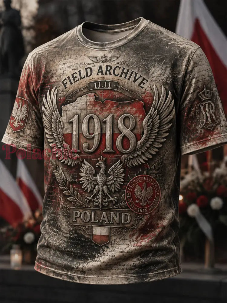Dumna polska koszulka patriotyczna na co dzień - Jak na zdjęciu / S