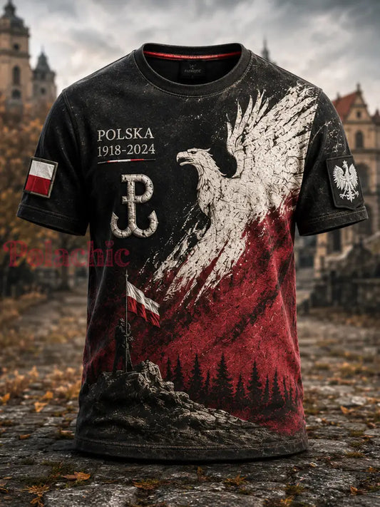 Dumny Polsko Koszulka na co dzień - Jak na zdjęciu / S