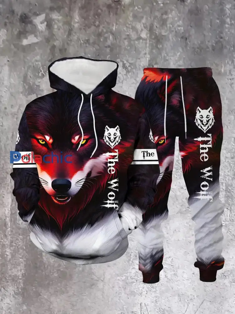 Ensemble Sweat-shirt à capuche à imprimé rétro pour hommes D / S