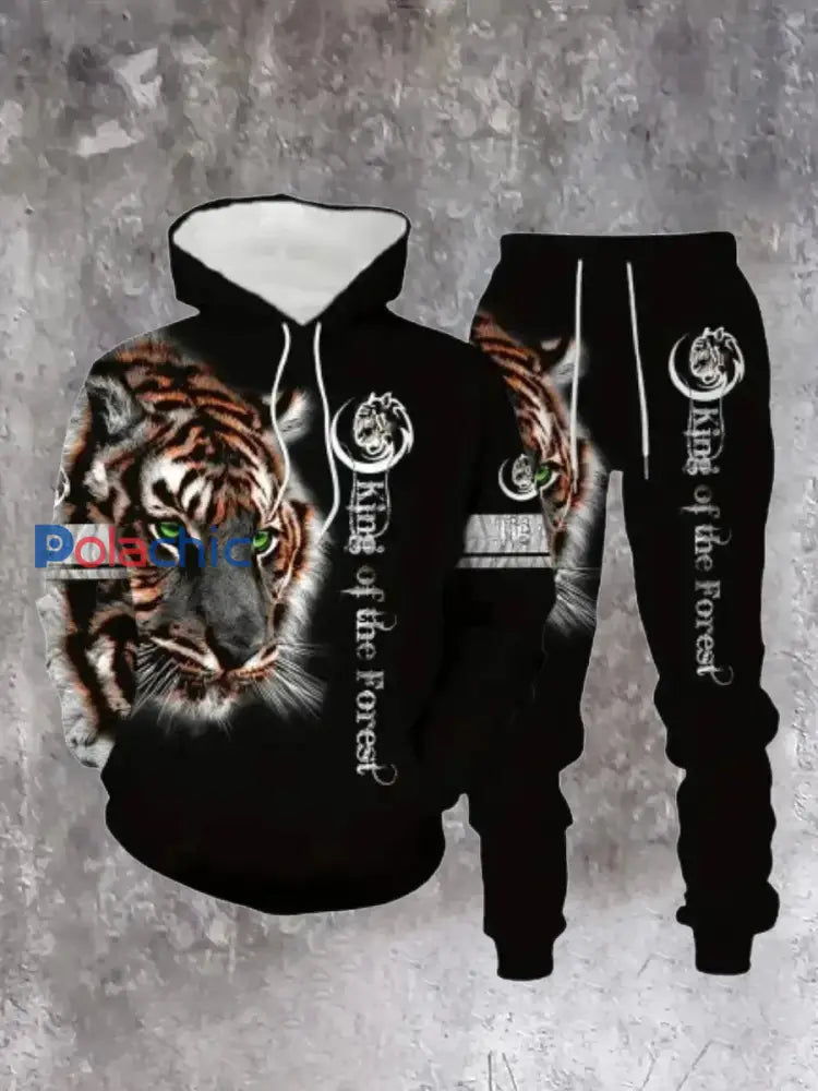 Ensemble Sweat-shirt à capuche à imprimé rétro pour hommes E / S