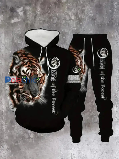 Ensemble Sweat-shirt à capuche à imprimé rétro pour hommes E / S