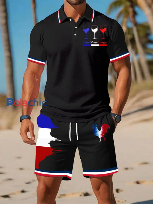 Ensembles Bleu Blanc Rouge Homme Noir / S
