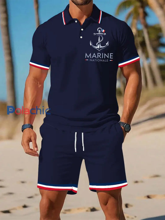 Ensembles de polo Marine Nationale Homme Bleu Marine / S
