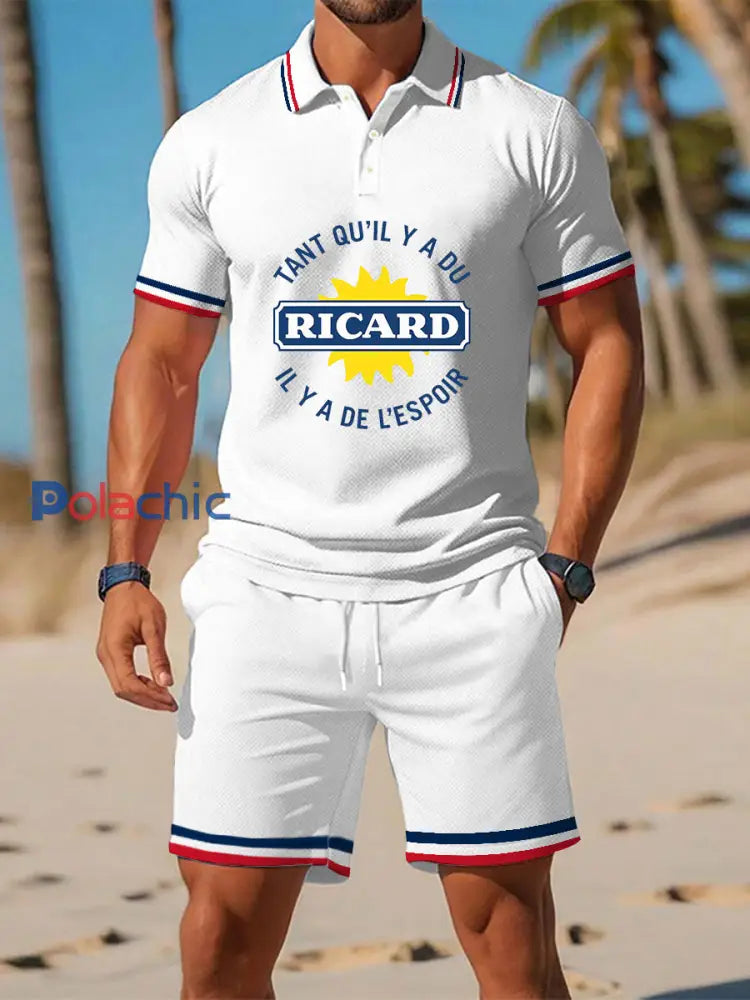 Ensembles de polo pour hommes Blanc / S