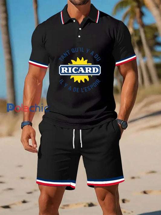Ensembles de polo pour hommes Noir / S