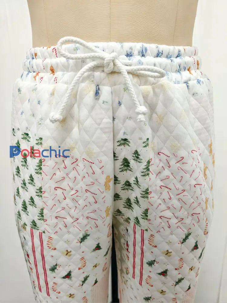 Ensembles sweatshirt et pantalons longs de Noël pour femmes
