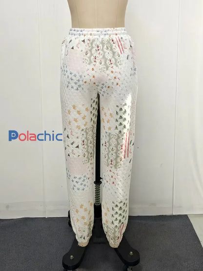 Ensembles sweatshirt et pantalons longs de Noël pour femmes