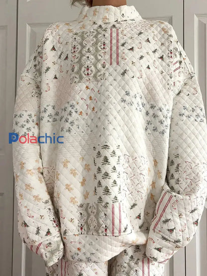 Ensembles sweatshirt et shorts de Noël pour femmes