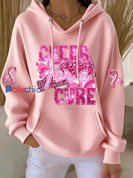 Femmes du cancer du sein Art Print Casual Memorial Hoodie A / S