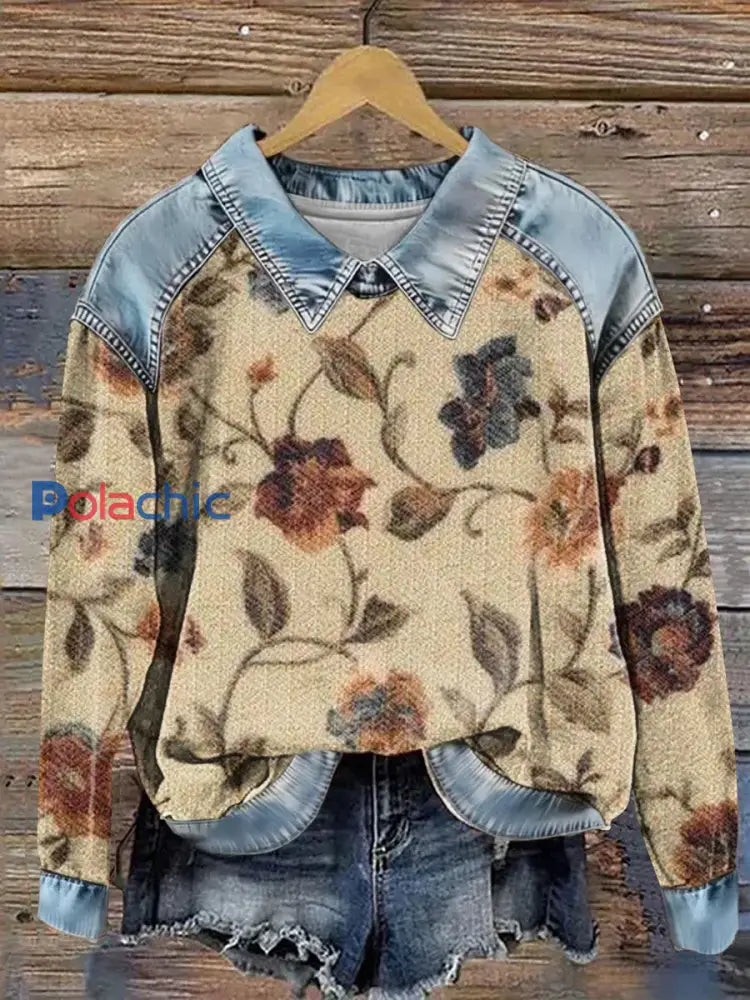 Haut Art Patchwork Femme comme image / S