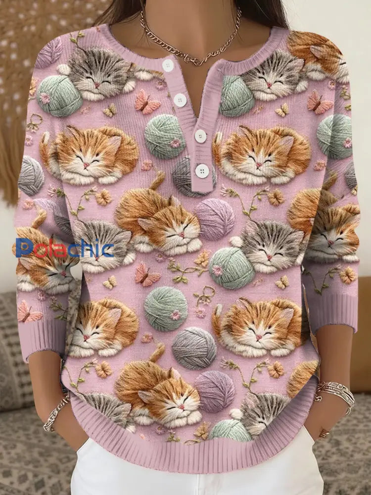 Haut Cats Art Print Femme comme image / S