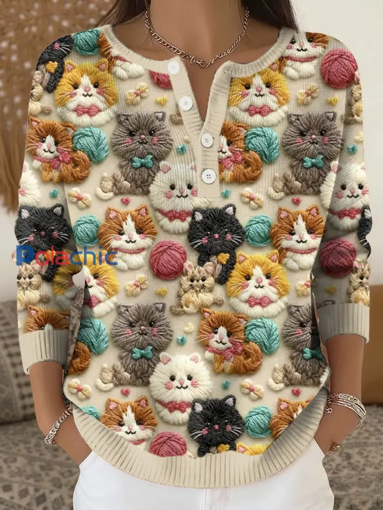 Haut Cats Art Print Femme comme image / S