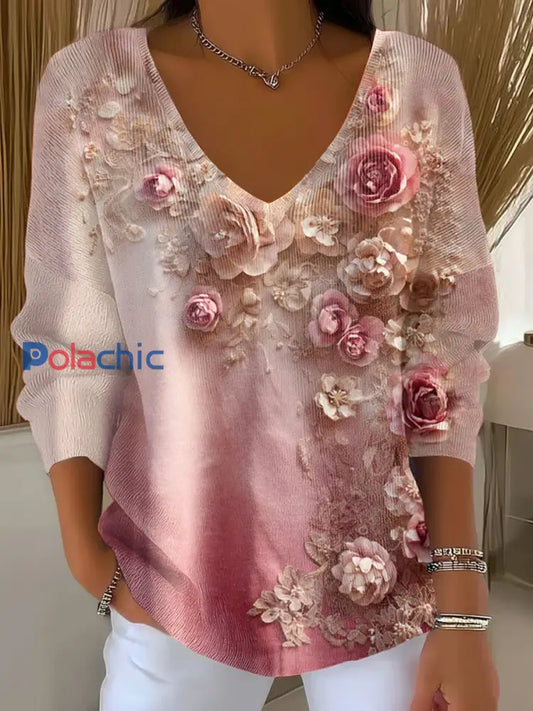 Haut décontracté confortable à imprimé rétro pour femmes A / S