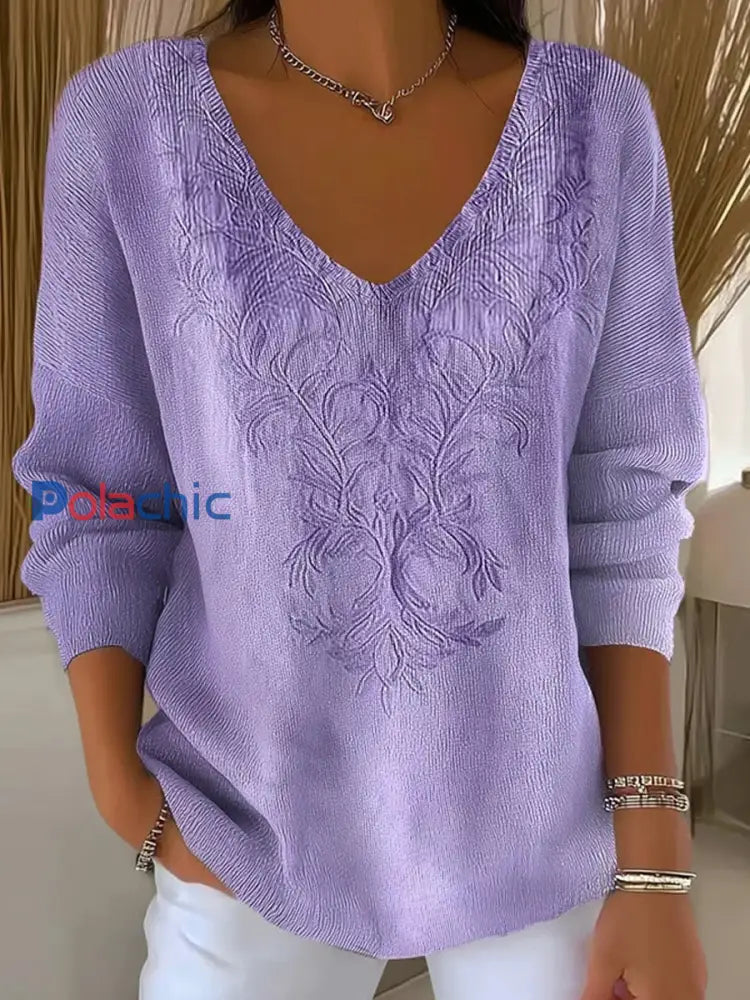 Haut décontracté confortable à imprimé rétro pour femmes A / S