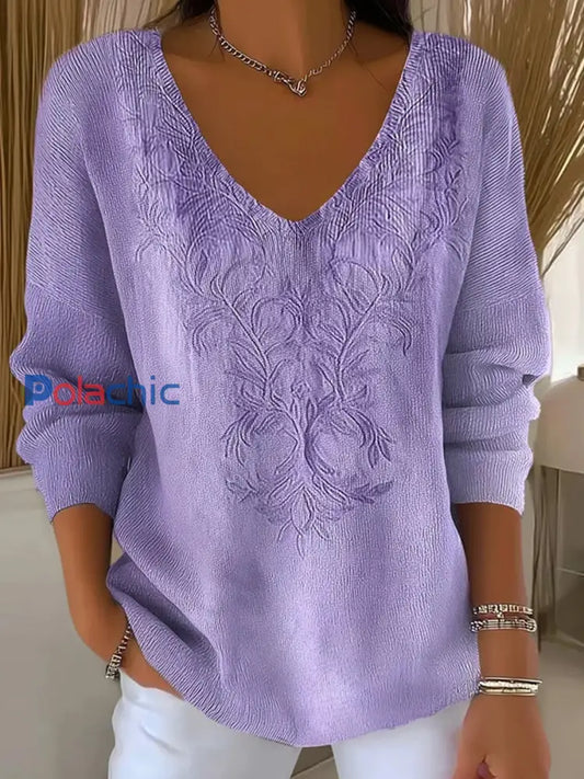 Haut décontracté confortable à imprimé rétro pour femmes A / S