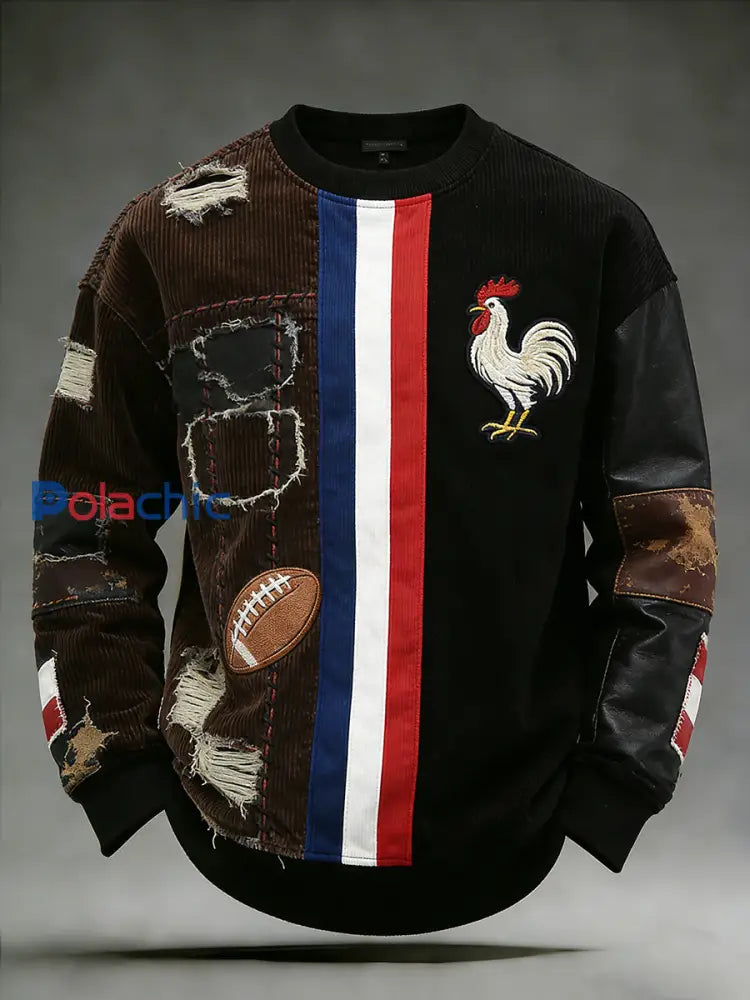 Haut décontracté et confortable d’inspiration rétro-rugby à la française A / S