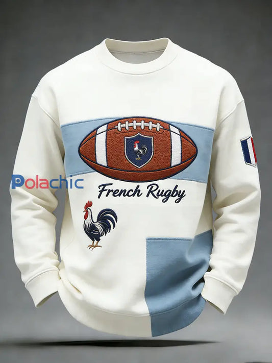 Haut décontracté et confortable d’inspiration rétro-rugby à la française A / S