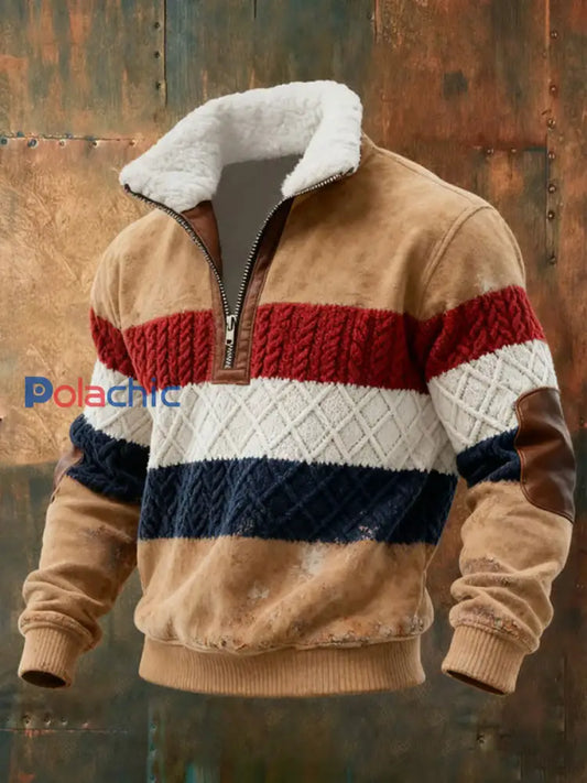 Haut décontracté imprimé western rétro pour hommes comme image / S