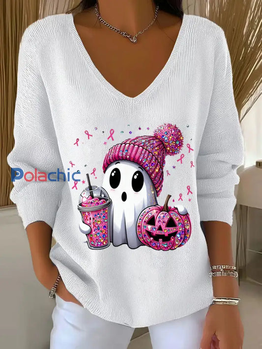 Haut Décontracté Rétro Animal Art Floral Col V Femme A / S