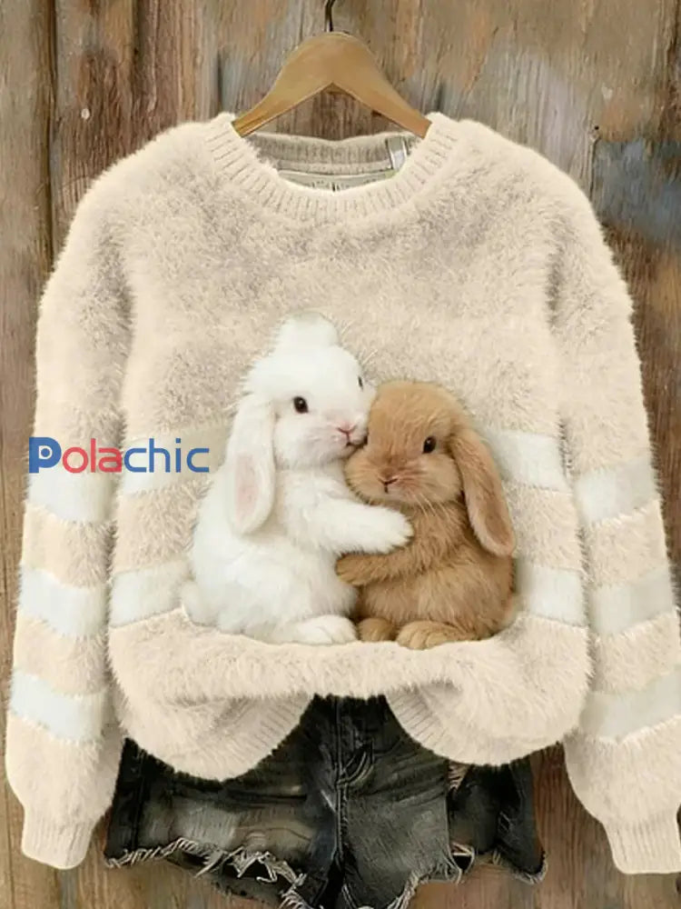Haut en flanelle confortable à imprimé animal rétro pour femmes E / S