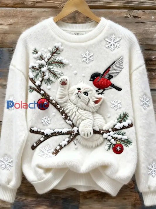 Haut en flanelle confortable à imprimé animal rétro pour femmes A / S