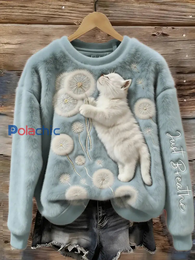 Haut en flanelle confortable à imprimé animal rétro pour femmes A / S
