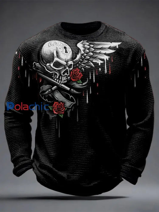 Haut Gothic Skull Waffle Homme comme image / S