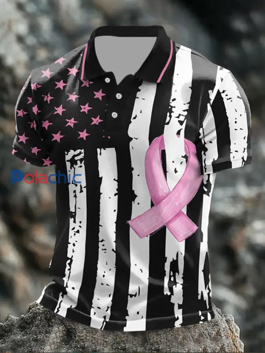 Hauts de drapeau du cancer du sein pour hommes comme image / S