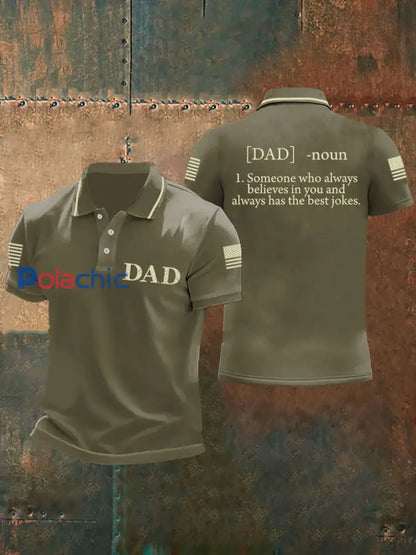 Hauts pour hommes Fête des Pères Daddy’s Definition vert d’armée / S