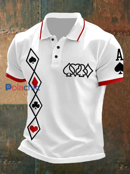 Hauts Texas Hold’em pour hommes Blanc / S
