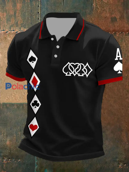 Hauts Texas Hold’em pour hommes Noir / S