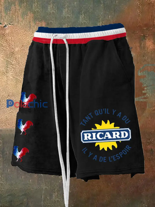 Herren-Tant Qu’il Y A Du Ricard Shorts Schwarz / S