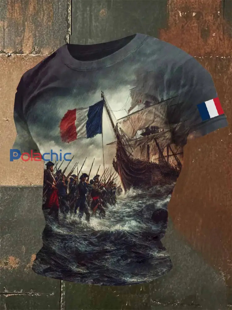 Homme Vintage T shirt décontracté comme image / S