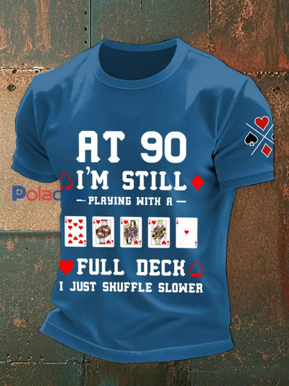 Hommes à 90 je joue toujours avec un pont complet Je viens mélanger T-shirts plus lents bleu / S
