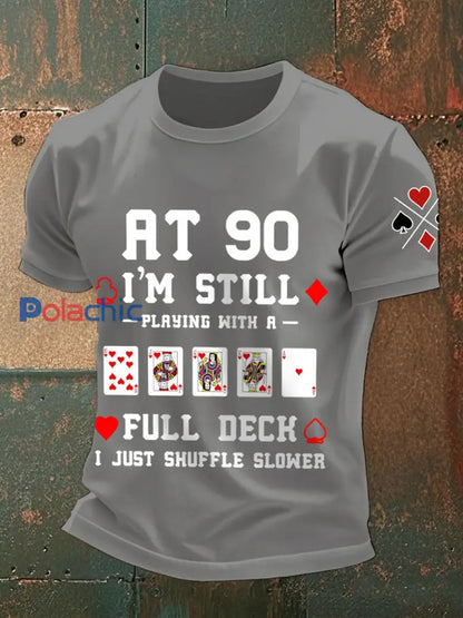 Hommes à 90 je joue toujours avec un pont complet Je viens mélanger T-shirts plus lents gris clair / S