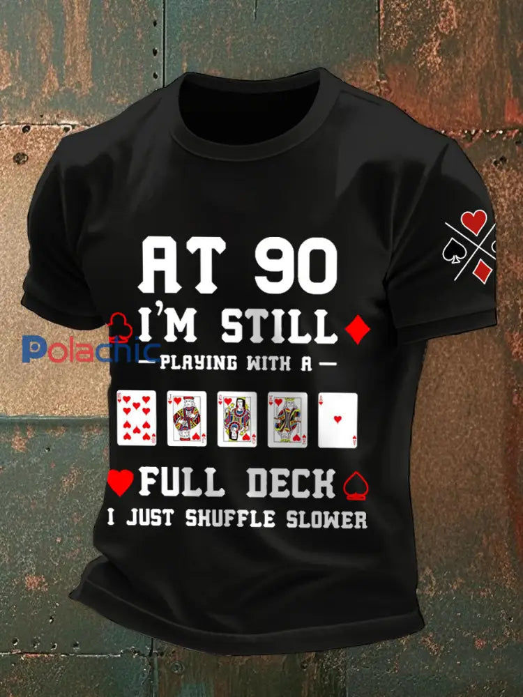 Hommes à 90 je joue toujours avec un pont complet Je viens mélanger T-shirts plus lents noir / S